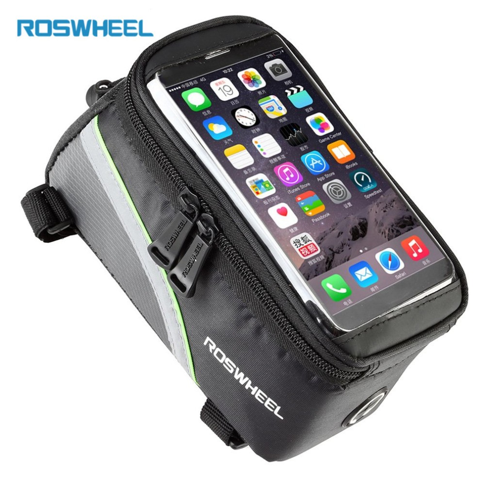 Bolso Alforja Porta Celular Bicicleta Roswheel Handlebar Bag