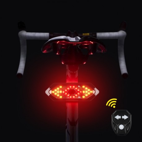 Luz USB trasera baliza para bicicleta