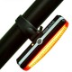 Luz led trasera recargable USB para bicicleta