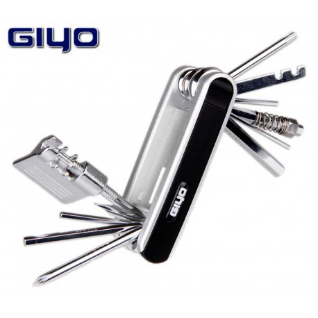 Kit de herramientas para bicicleta Giyo 13 funciones LIQUIDACIÓN
