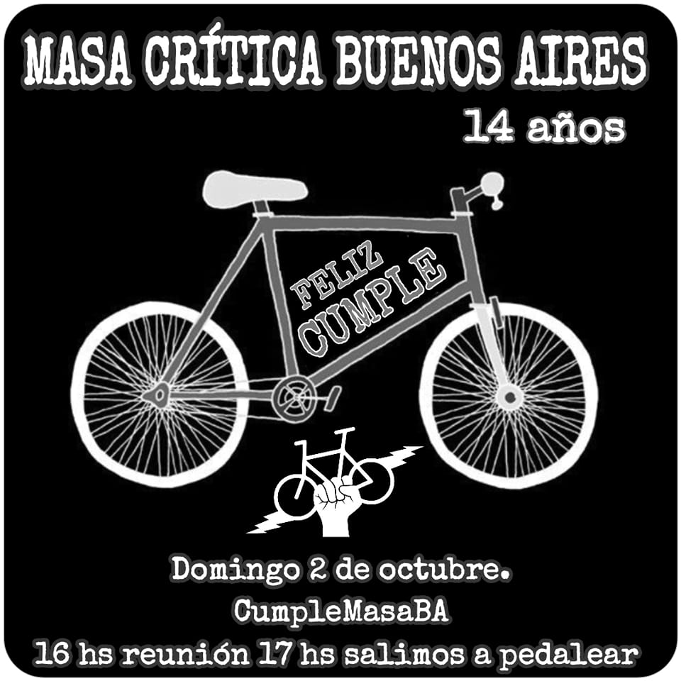 14 años Masa Crítica Buenos Aires